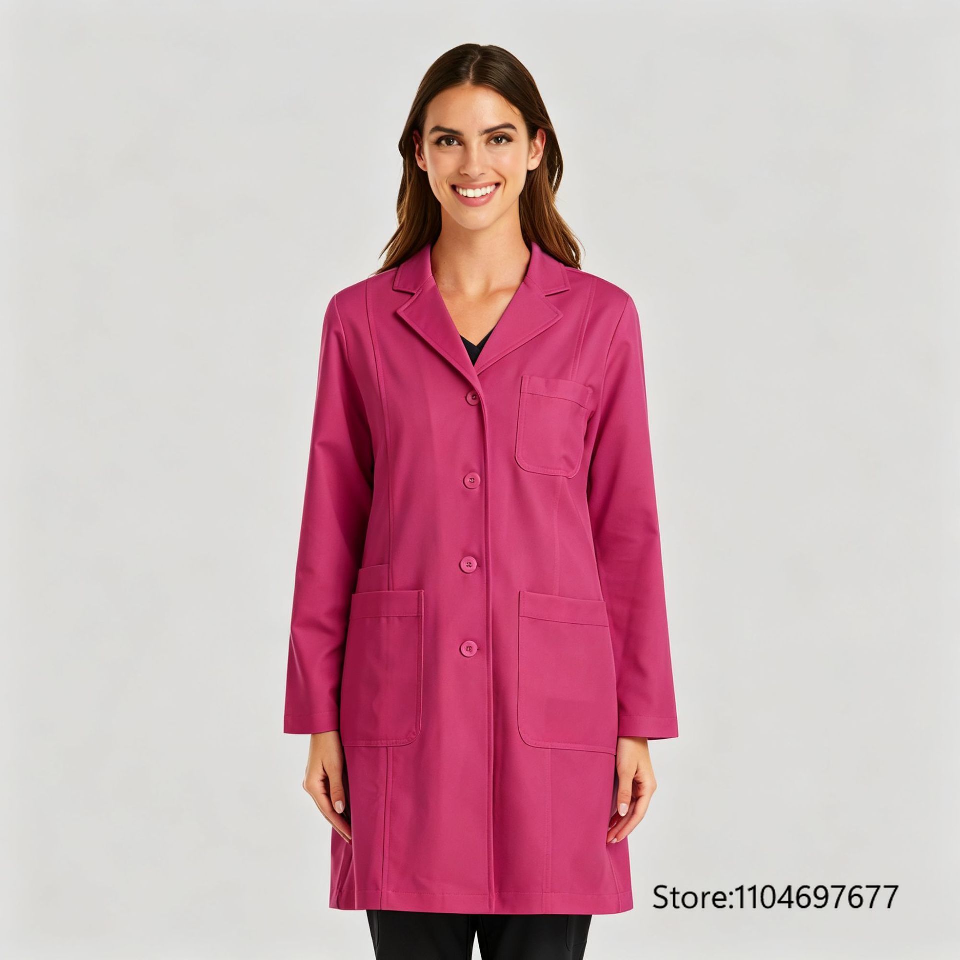Multicolor Women's Long Sleeve - Medical Lab Coats review and price