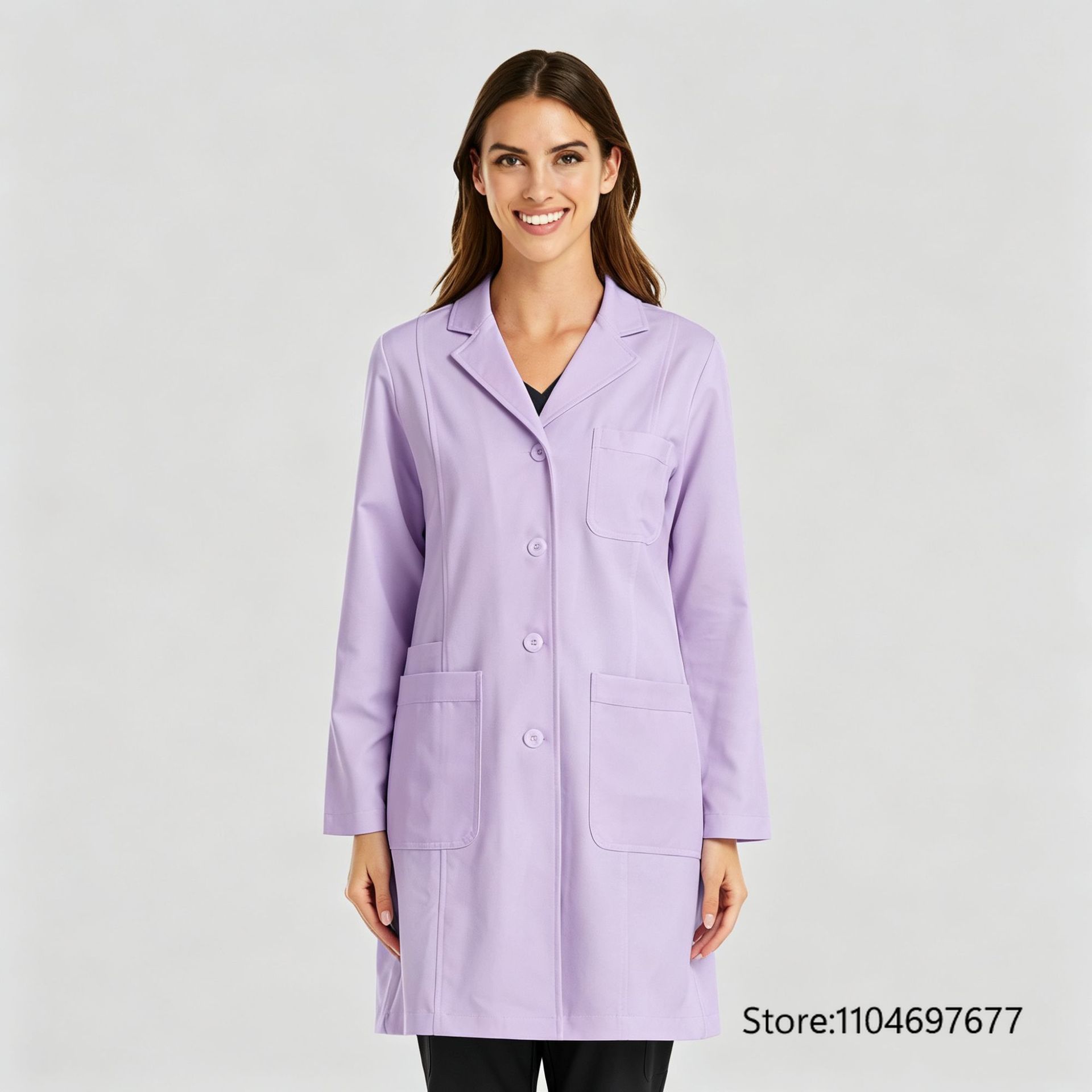 Multicolor Women's Long Sleeve - Medical Lab Coats review and price