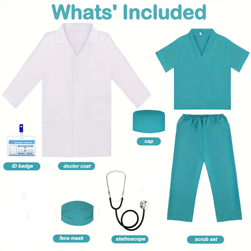 7PCS Kids Doctor Nurse Cosplay - Medical Lab Coats review and price